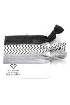 ALICE HAIR ELASTIC-Black-ZIg Zag-Grey