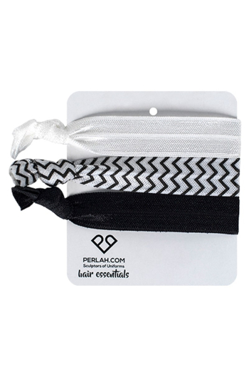 ALICE HAIR ELASTIC-Black-ZIg Zag-White