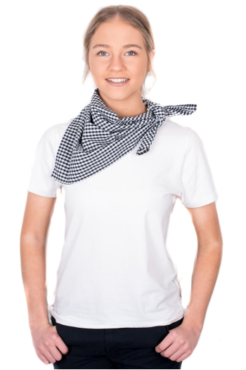 PERLAH BANDANNA - Jessie Black and White Check