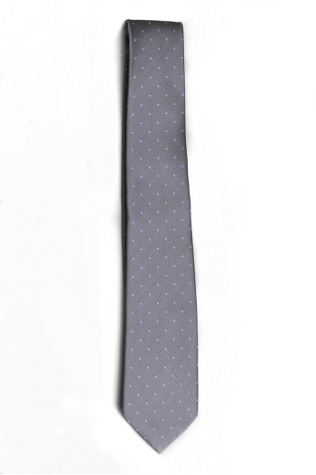 PARIS REG TIE-Mid-Grey Pinspot 