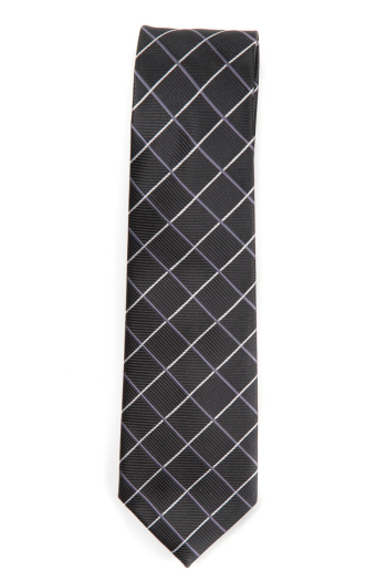 PARIS REG TIE-Black fine check