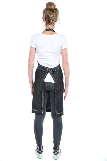JACK BIB APRON-Black Denim