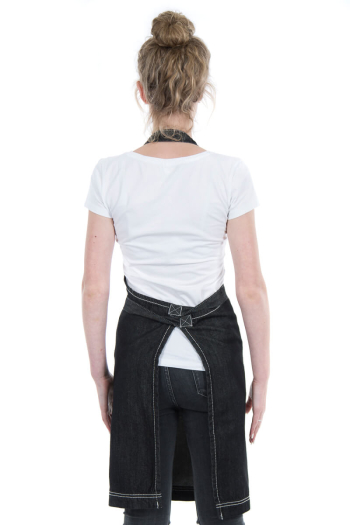 JACK BIB APRON-Black Denim