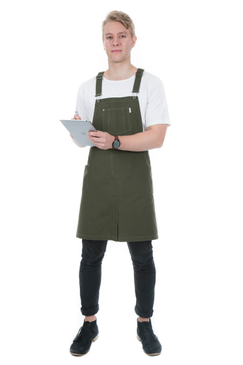 DAKOTA BIB APRON-Khaki 