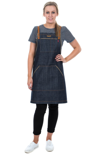 HARVEST BIB APRON- Indigo Navy Denim          Limited Edition 