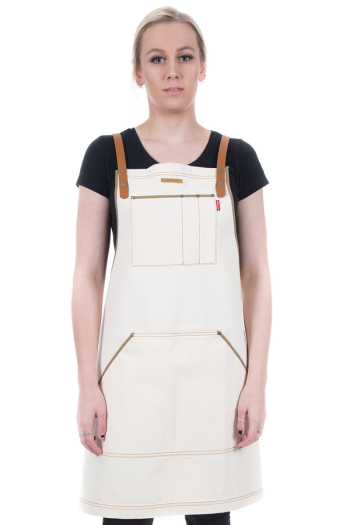 HARVEST BIB APRON- Sand Denim      Limited Edition 