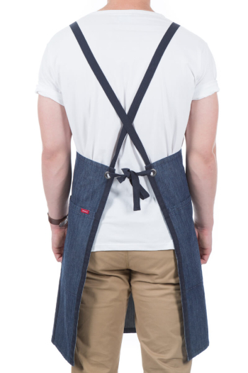 LILA BIB APRON-Marine Navy Denim      Limited Edition 