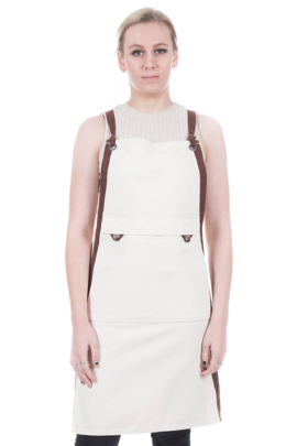 LILA BIB APRON-Sand Denim      Limited Edition 
