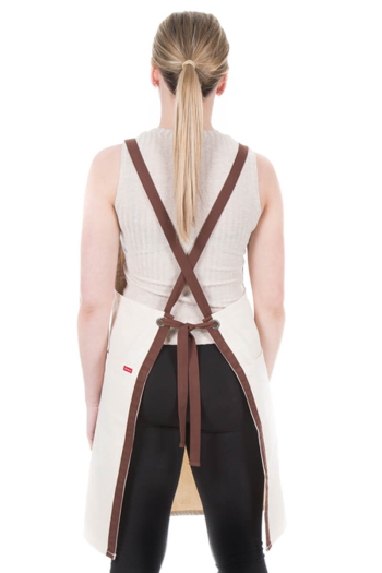 LILA BIB APRON-Sand Denim      Limited Edition 