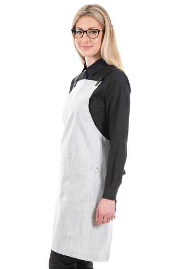 RUPERT BIB APRON-Black and White Fleck RUPERT BIB APRON-Black and White Fleck