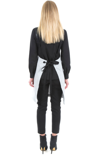 RUPERT BIB APRON-Black and White Fleck RUPERT BIB APRON-Black and White Fleck