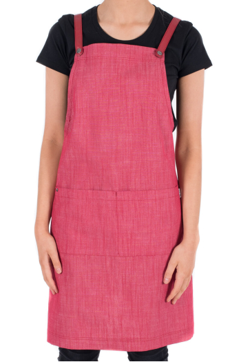 RUPERT BIB APRON-Red 