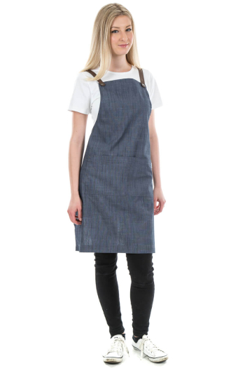 RUPERT BIB APRON-Denim Blue 