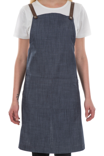 RUPERT BIB APRON-Denim Blue 