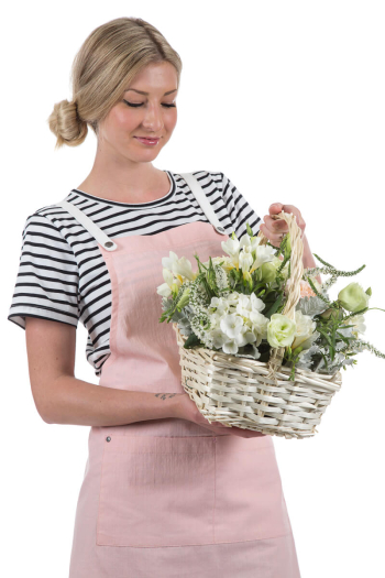 RUPERT BIB APRON-Light Pink 