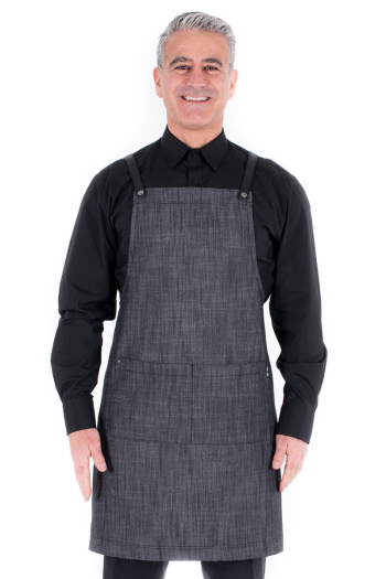 RUPERT BIB APRON-Charcoal