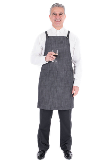 RUPERT BIB APRON-Charcoal RUPERT BIB APRON-Charcoal