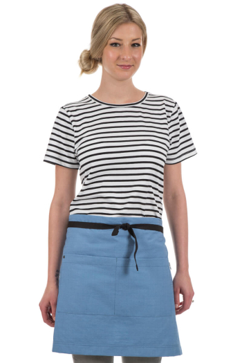 RUPERT-MID WAISTED APRON-Sky Blue