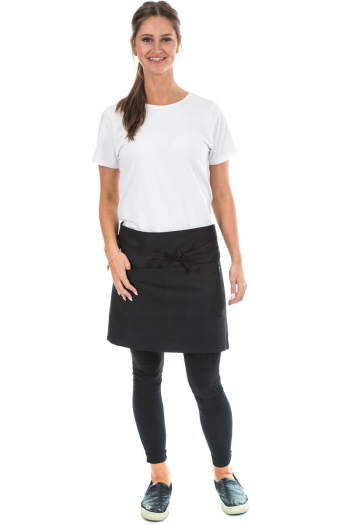 RUPERT-MID WAISTED APRON-Jet Black 
