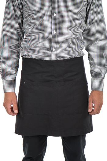 RUPERT-MID WAISTED APRON-Jet Black 