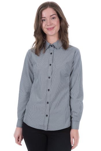 WOMAN'S ALEX SHIRT-Mini Check Black 