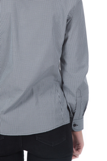 WOMAN'S ALEX SHIRT-Mini Check Black WOMAN'S ALEX SHIRT-Mini Check Black