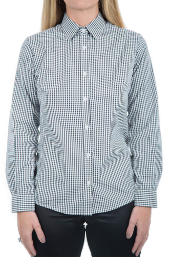 WOMAN'S JESSIE SHIRT-Black & White Gingham Check WOMAN'S JESSIE SHIRT-Black & White Gingham Check